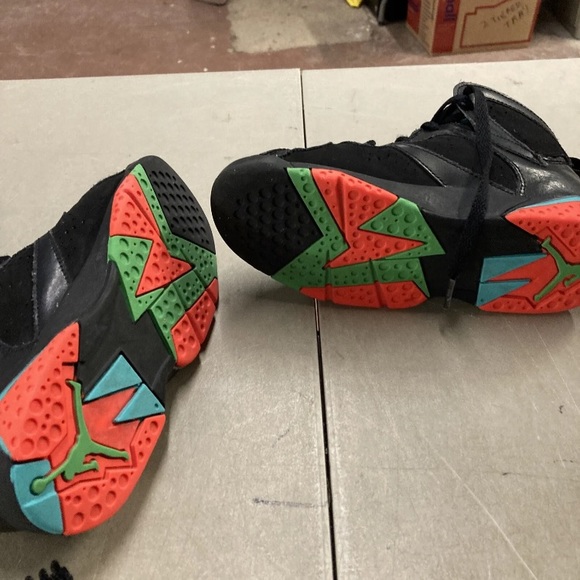 Nike Air Jordan 7 Retro GS Barcelona Nights Black Infared 304773-007 Sz 2.5Y - Picture 8 of 8